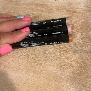 Bobbi Brown long wear eyeshadow stick in 3 colors (as pictured)